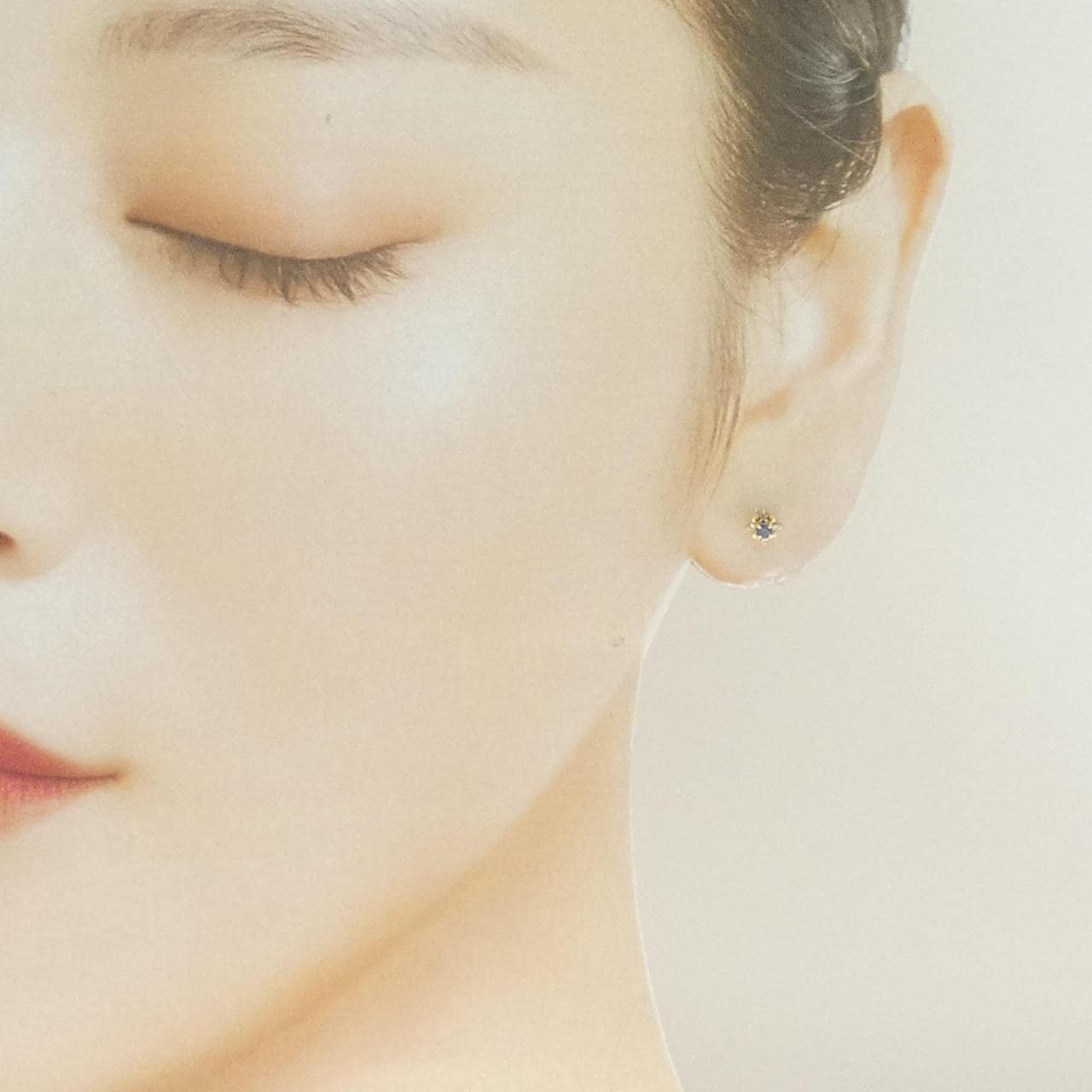 K18YG サファイヤ ピアス