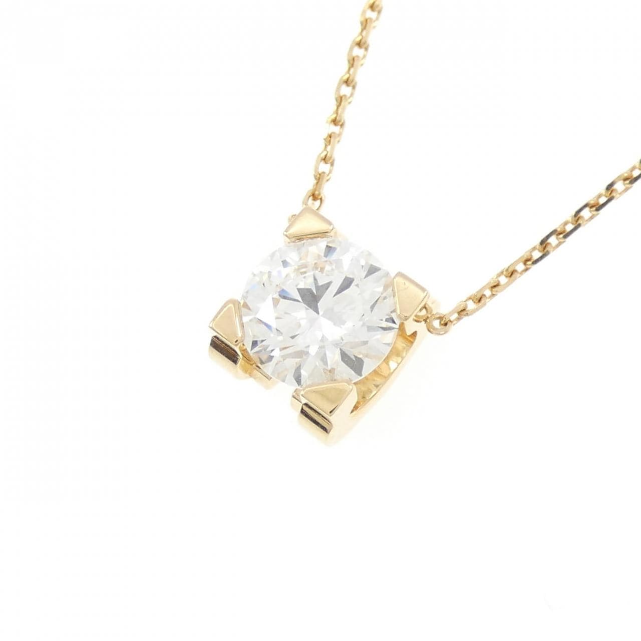 Cartier C Motif Ariane Necklace 1.12CT F VVS2 3EXT