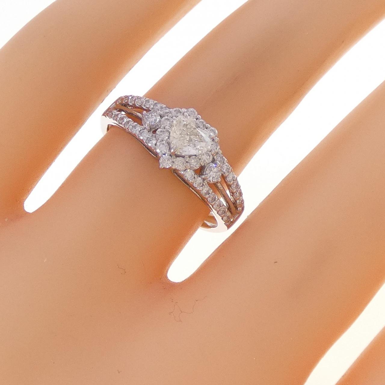 PT900 ハート ダイヤモンド リング 0.29CT