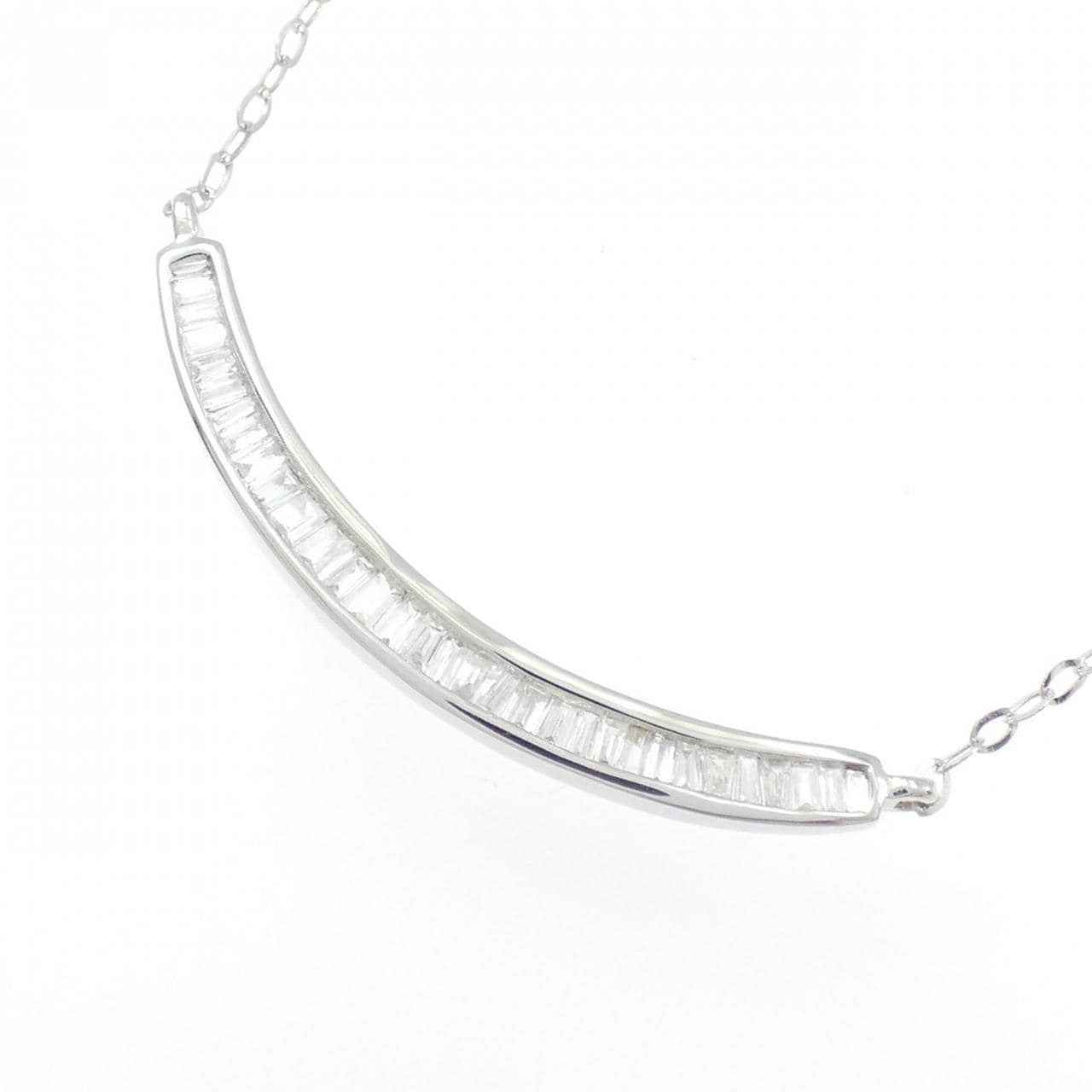 K18WG ダイヤモンド ネックレス 0.20CT