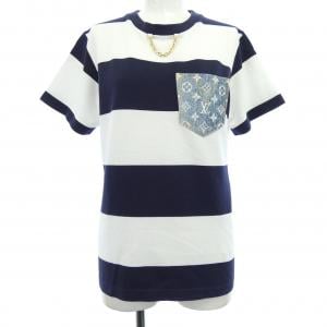 ルイヴィトン LOUIS VUITTON ストライプモノグラムポケット FMTS13LO7 Tシャツ