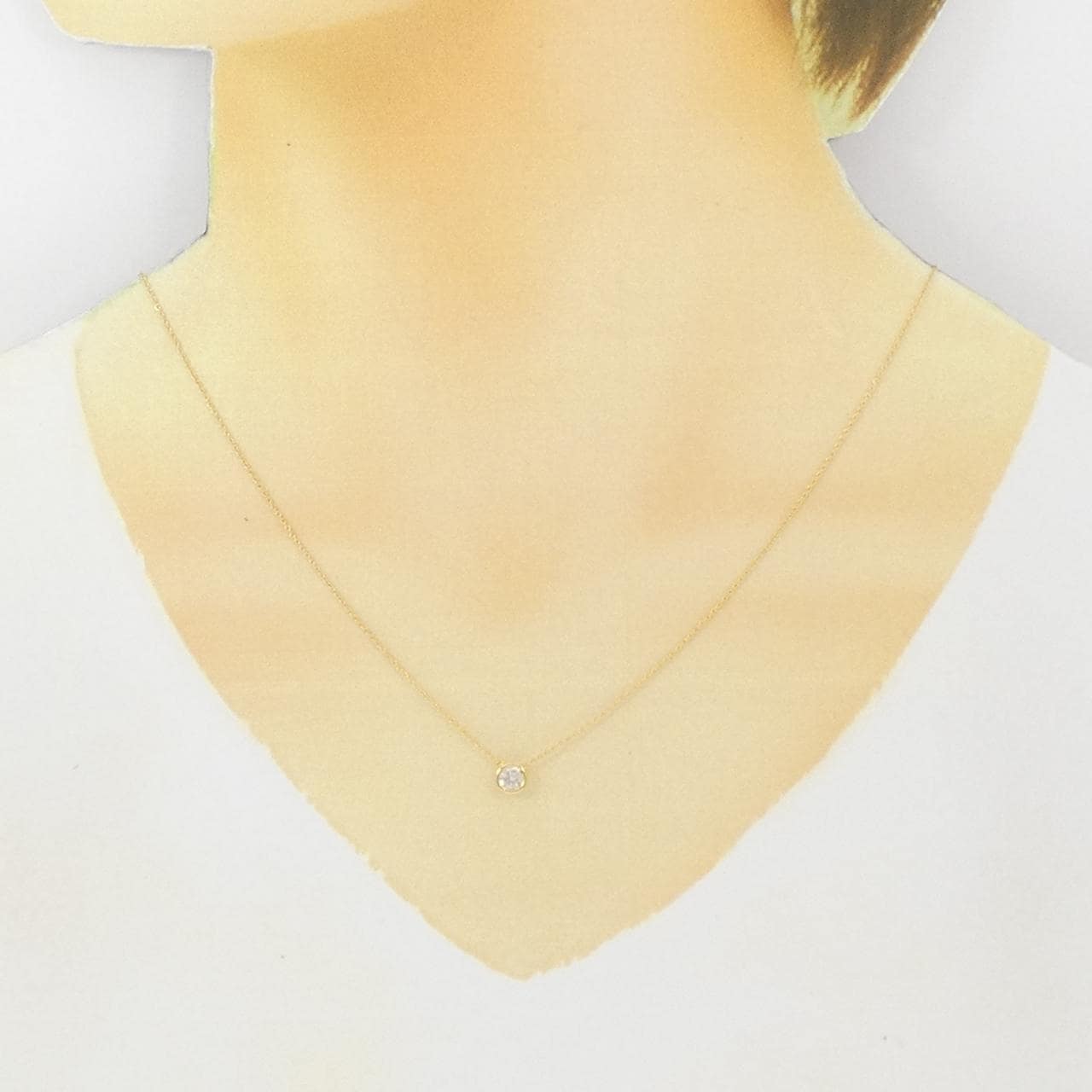 K18YG ダイヤモンド ネックレス 0.31CT