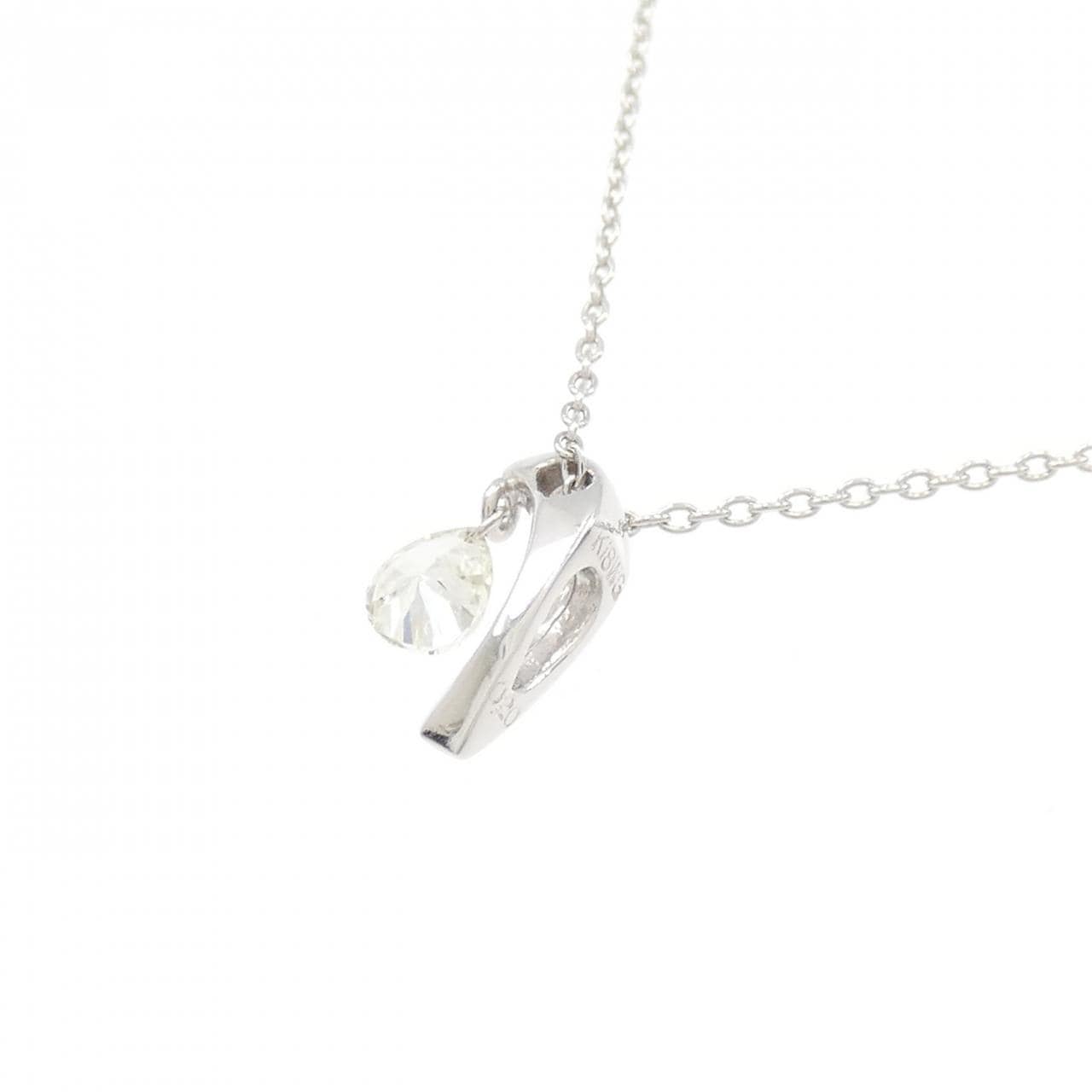 K18WG ダイヤモンド ネックレス 0.20CT