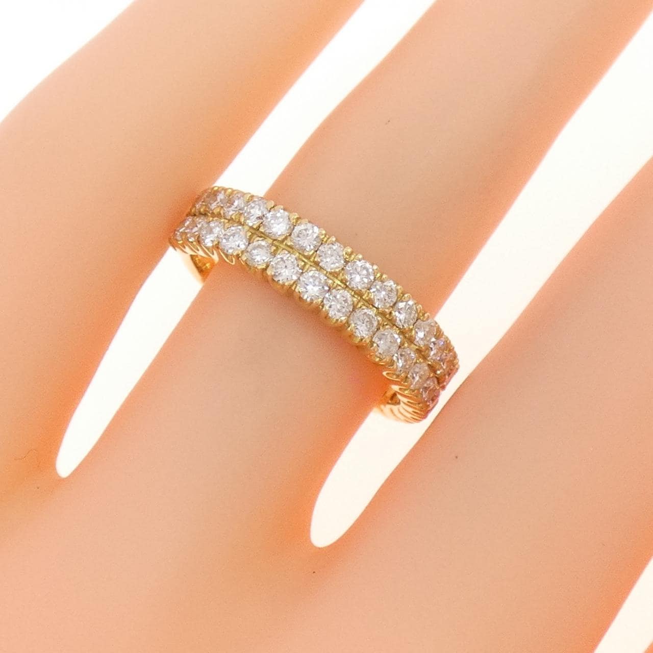 K18YG ダイヤモンド リング 1.04CT