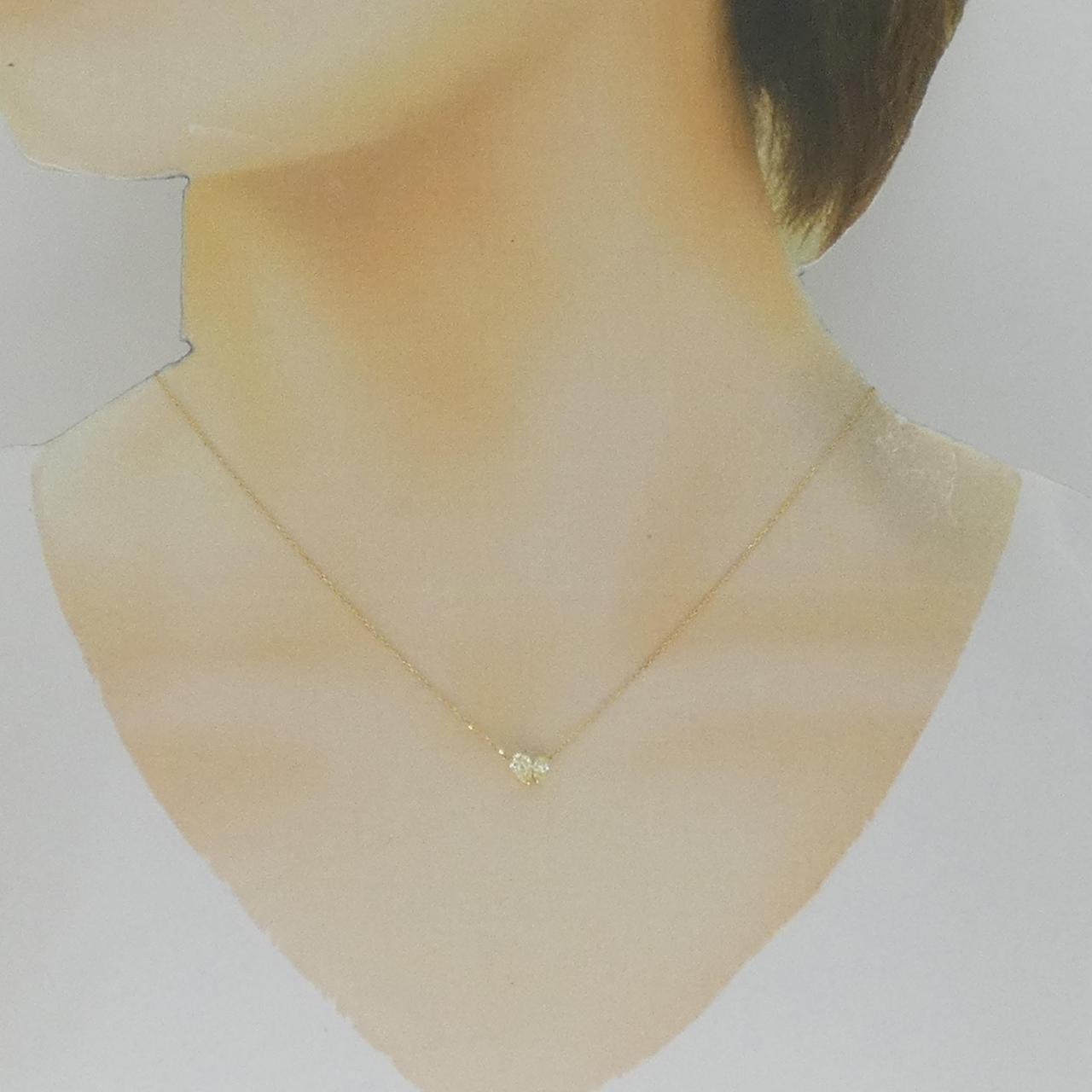 【新品】K18YG ダイヤモンド ネックレス 0.30CT