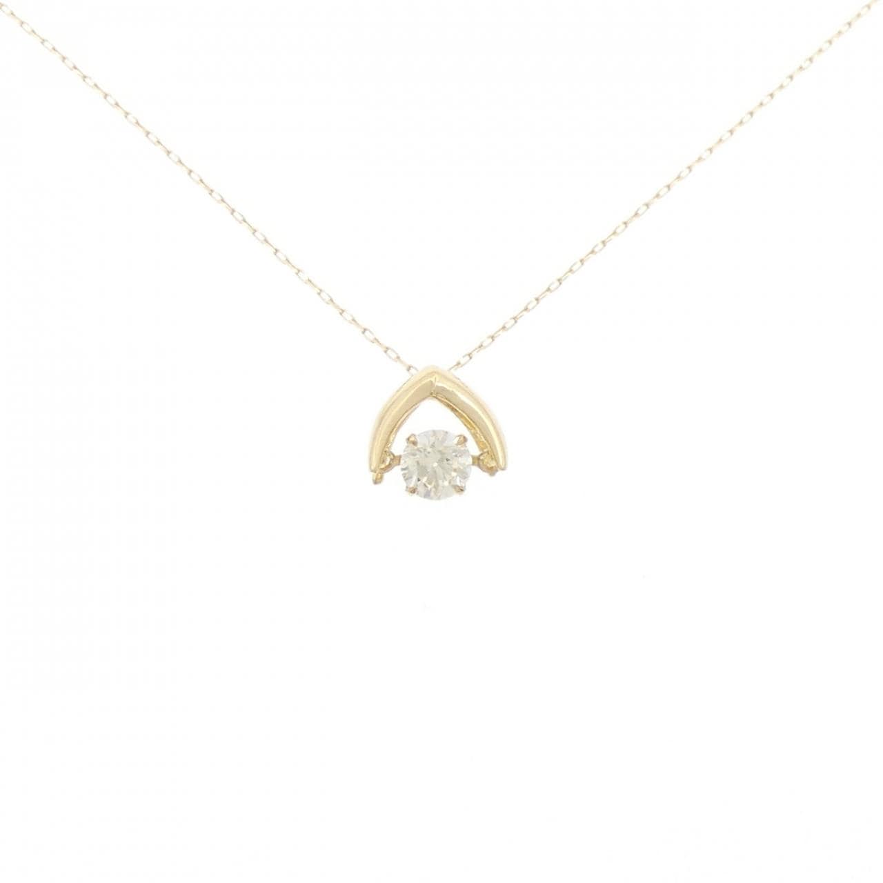 [BRAND NEW] K18YG Diamond necklace 0.30CT