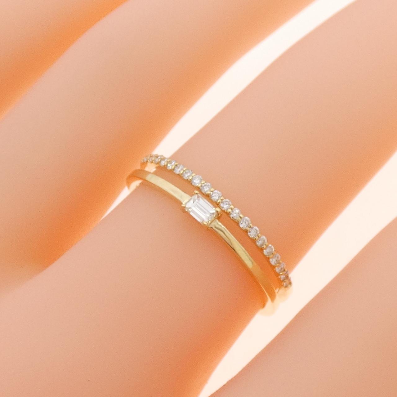 【新品】K18YG ダイヤモンド リング 0.17CT
