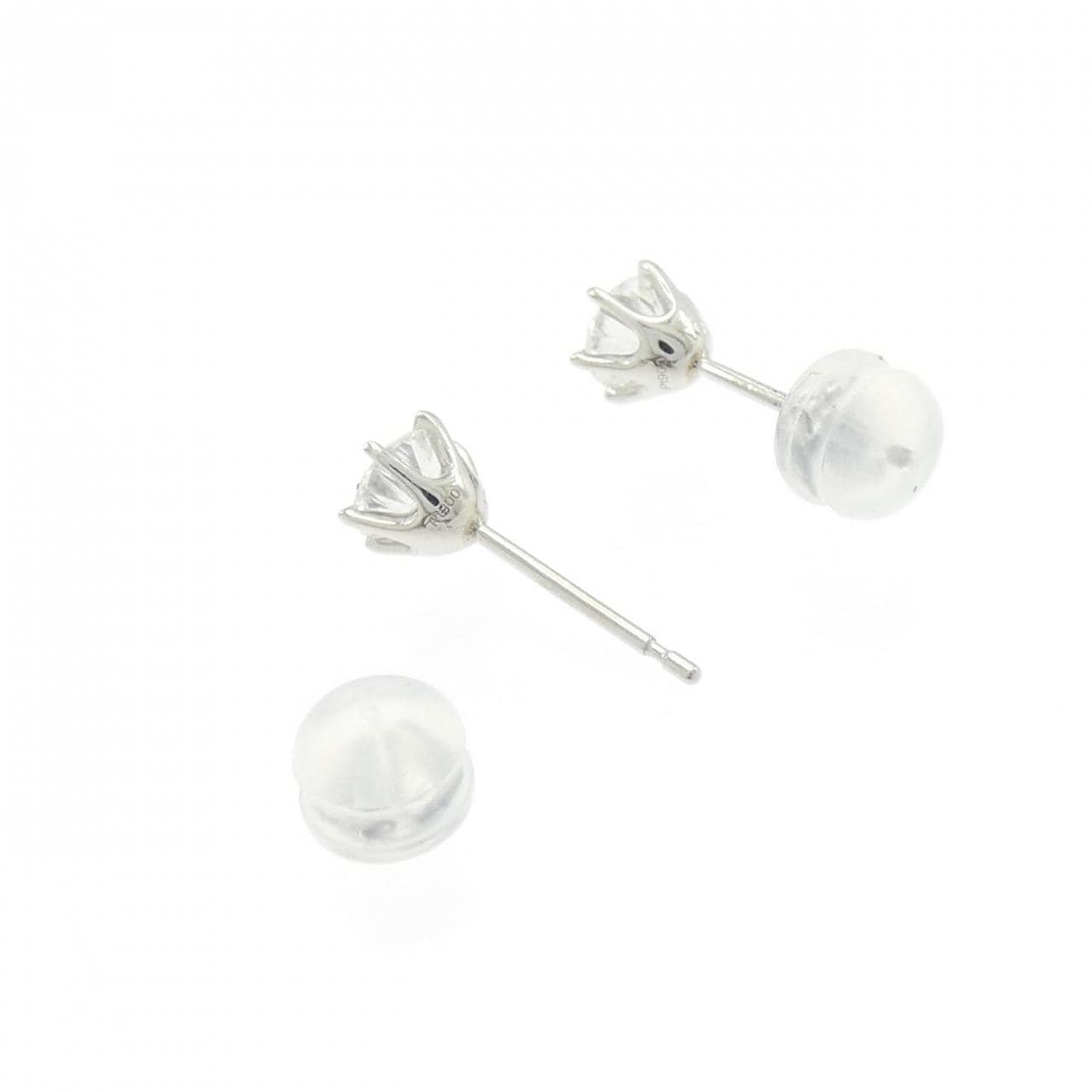 【新品】PT900 ダイヤモンド ピアス 0.288CT 0.285CT E SI1 Good