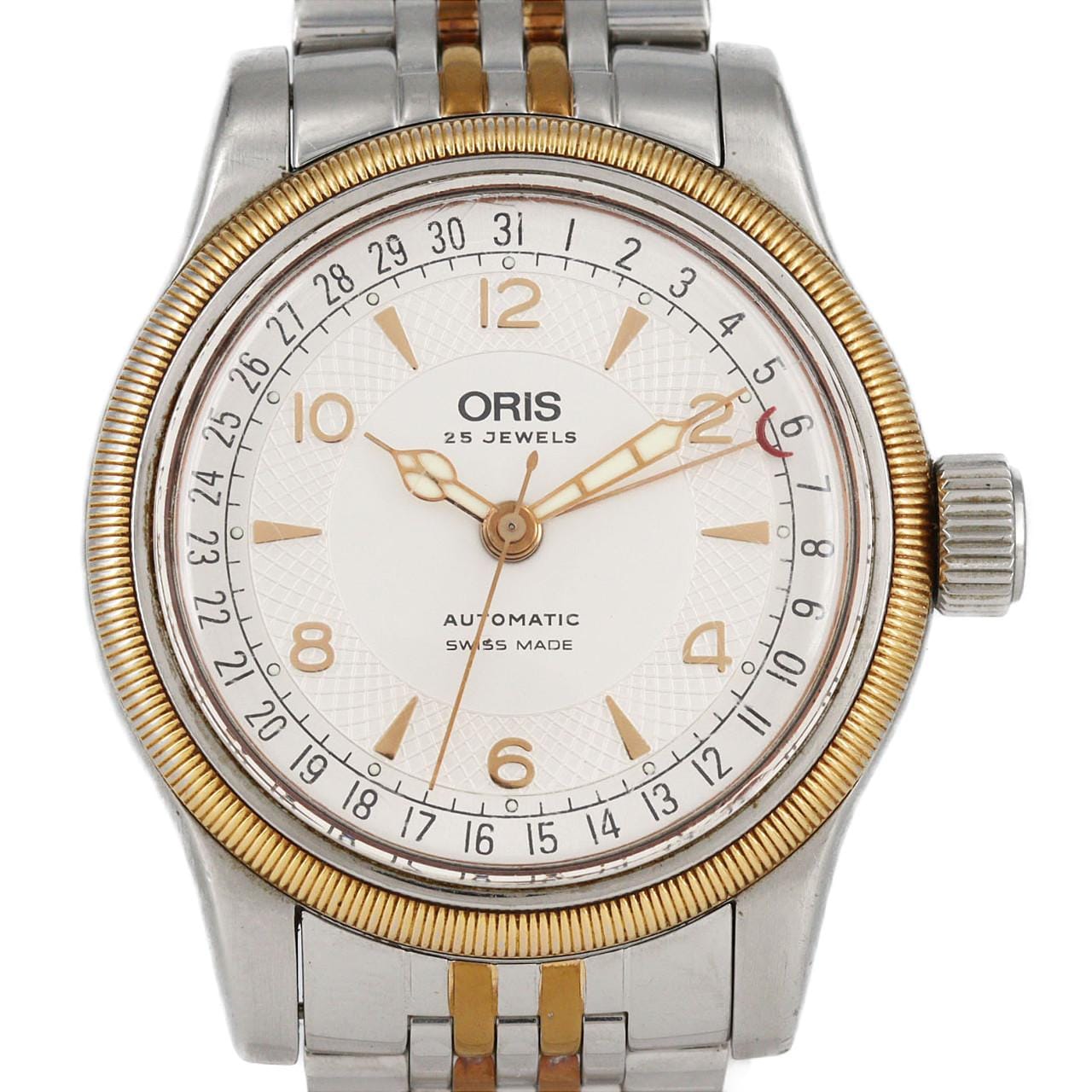 【ノーメンテナンス還元価格】オリス ビッグクラウンポインターデイト 7543 SSxGP 自動巻