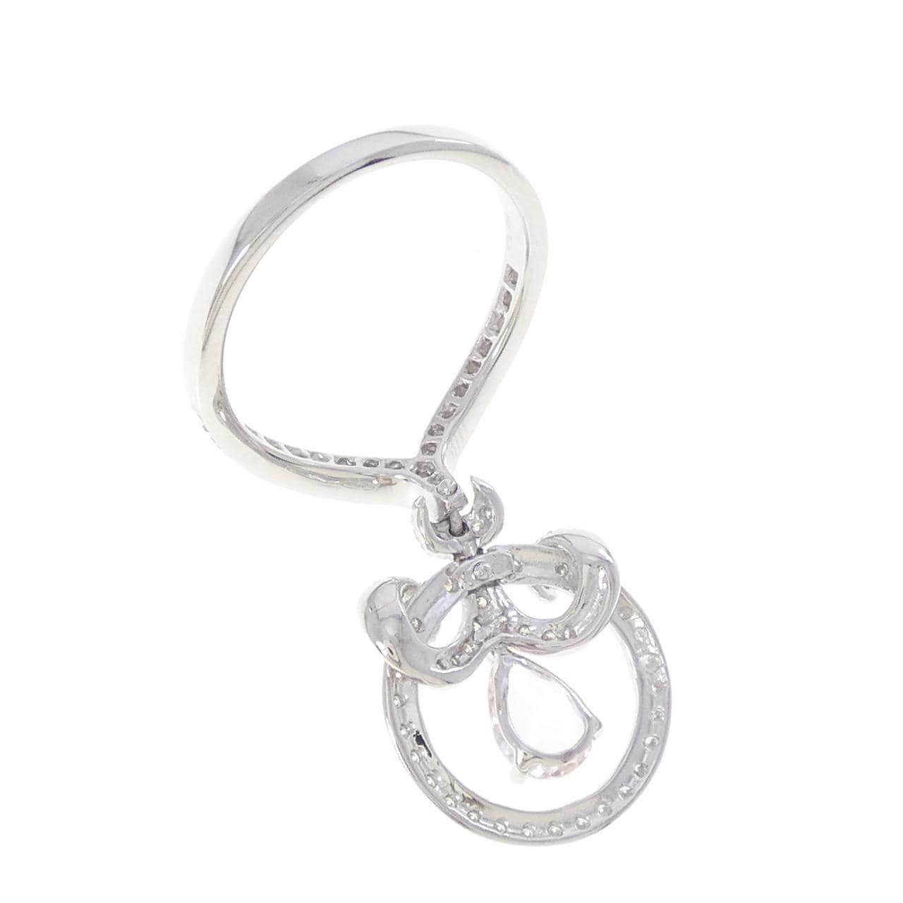 K18WG ベリル リング 0.63CT