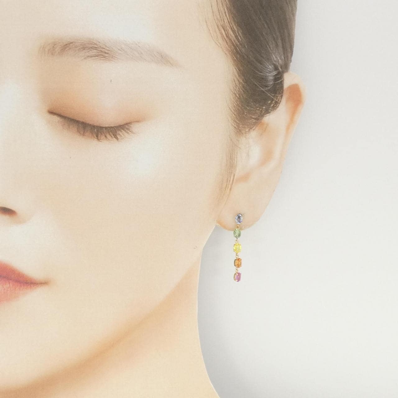 K18YG サファイヤ ピアス 2.00CT