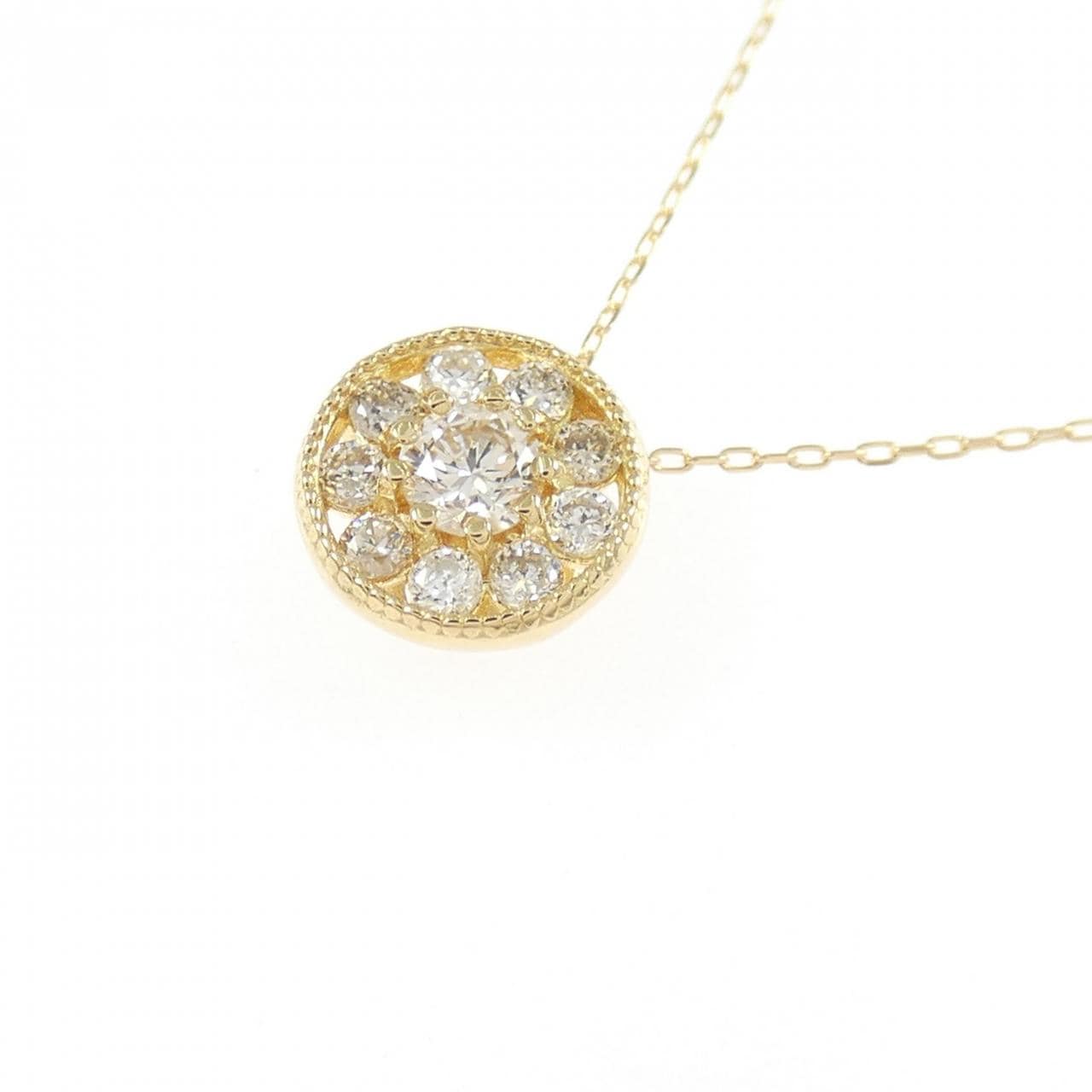 K18YG ダイヤモンド ネックレス 0.22CT
