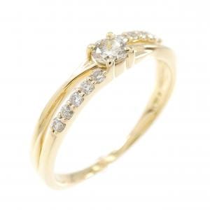 K18YG ダイヤモンド リング 0.16CT