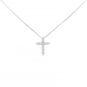 PT900/PT850 クロス ダイヤモンド ネックレス 0.30CT