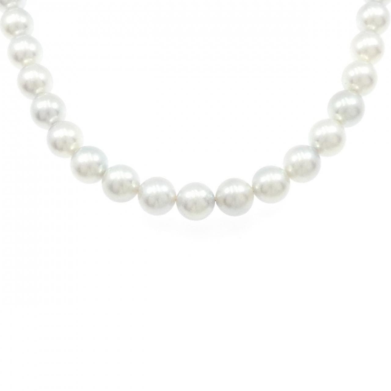 シルバークラスプ アコヤパール ネックレス 7.5-8mm