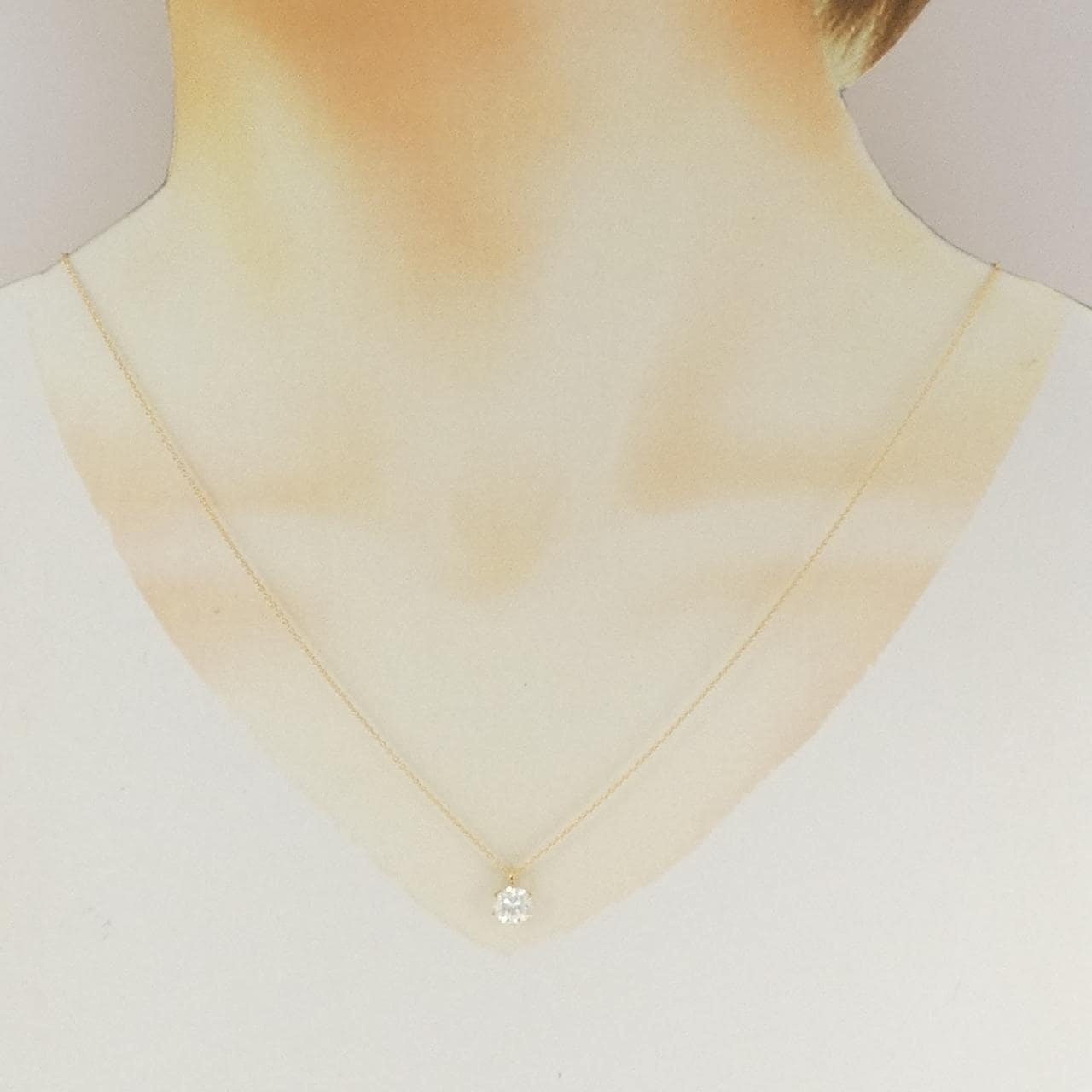 【リメイク】K18YG ダイヤモンド ネックレス 1.011CT G I1 Good
