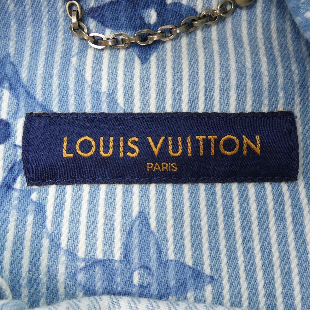 ルイヴィトン LOUIS VUITTON ストライプモノグラムワークウェア HLS05WBX7 デニムジャケット