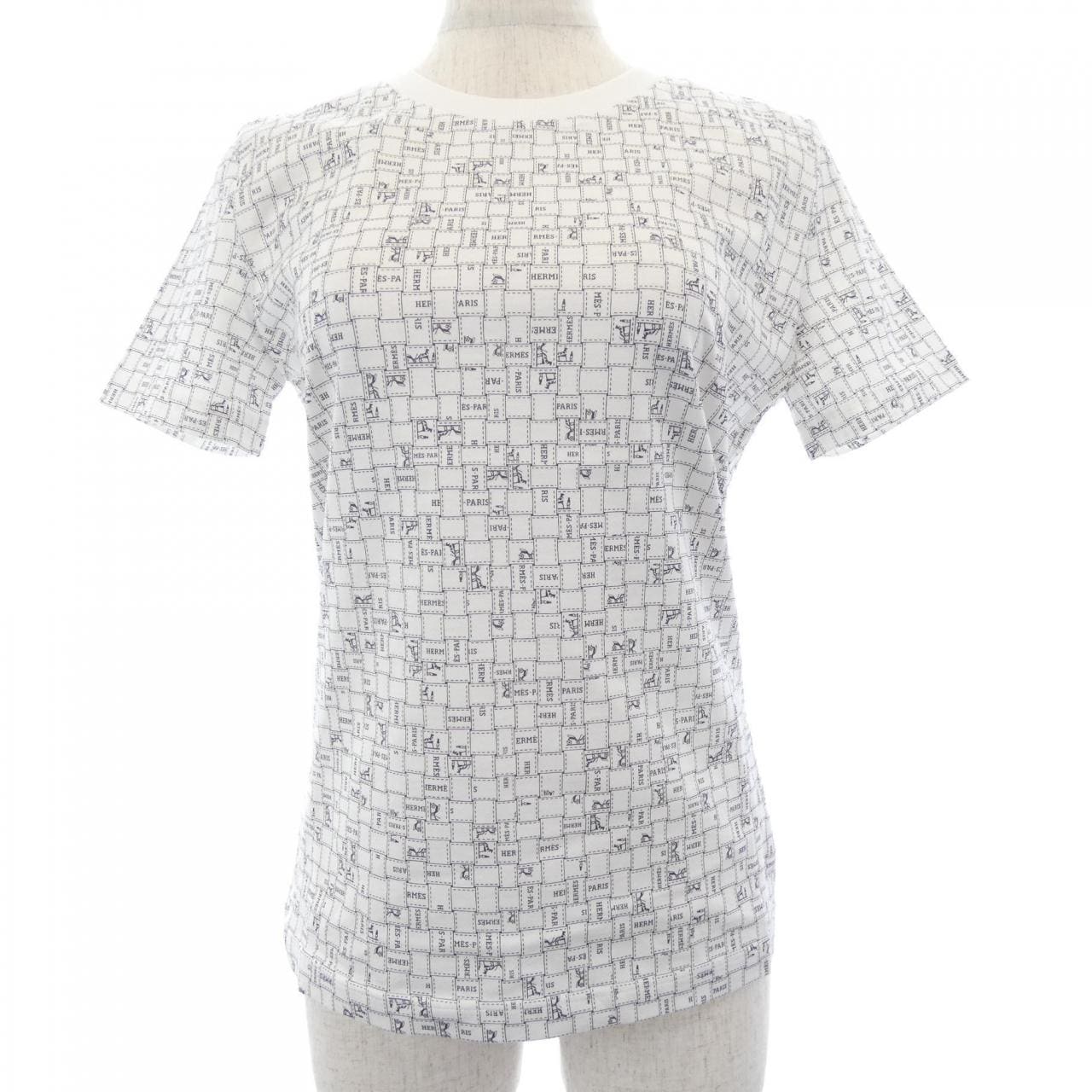 エルメス HERMES BOLDUC AU CARRE ボルデュックチェック 5E4645DK Tシャツ