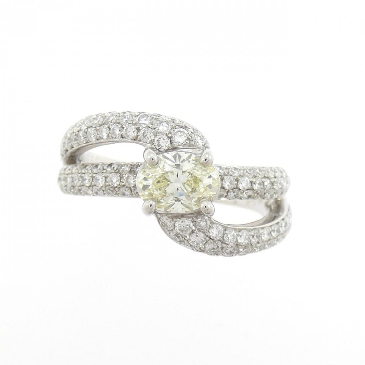 K18WG ダイヤモンド リング 0.589CT