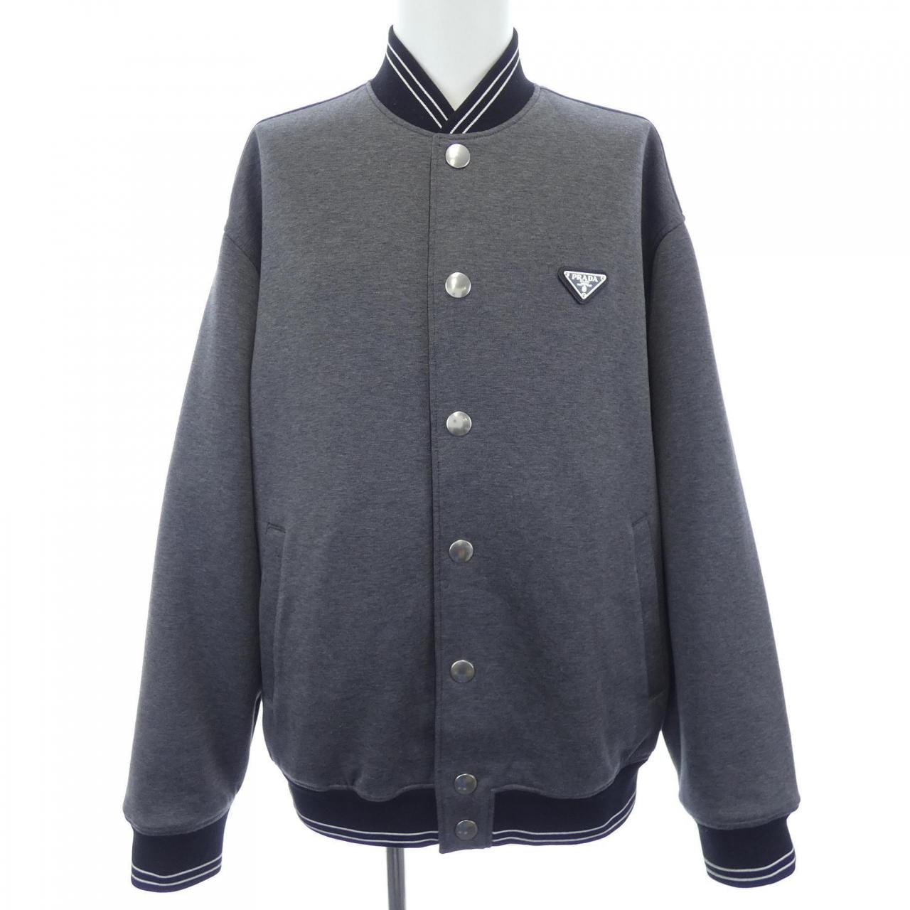 プラダ PRADA トライアングルロゴ コットンフリース リバーシブル ボンバー UJL96A S232 11JE ブルゾン