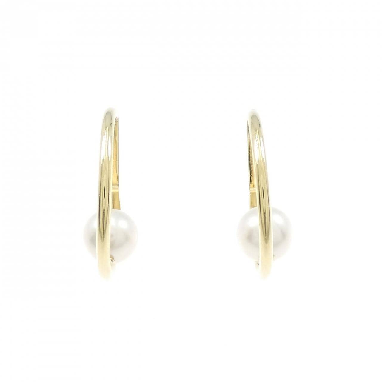 K18YG アコヤパール ピアス 6.6mm