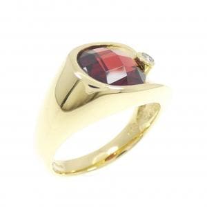 K18YG ガーネット リング