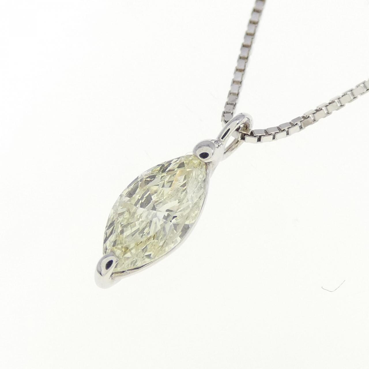 K18WG ダイヤモンド ネックレス 0.30CT