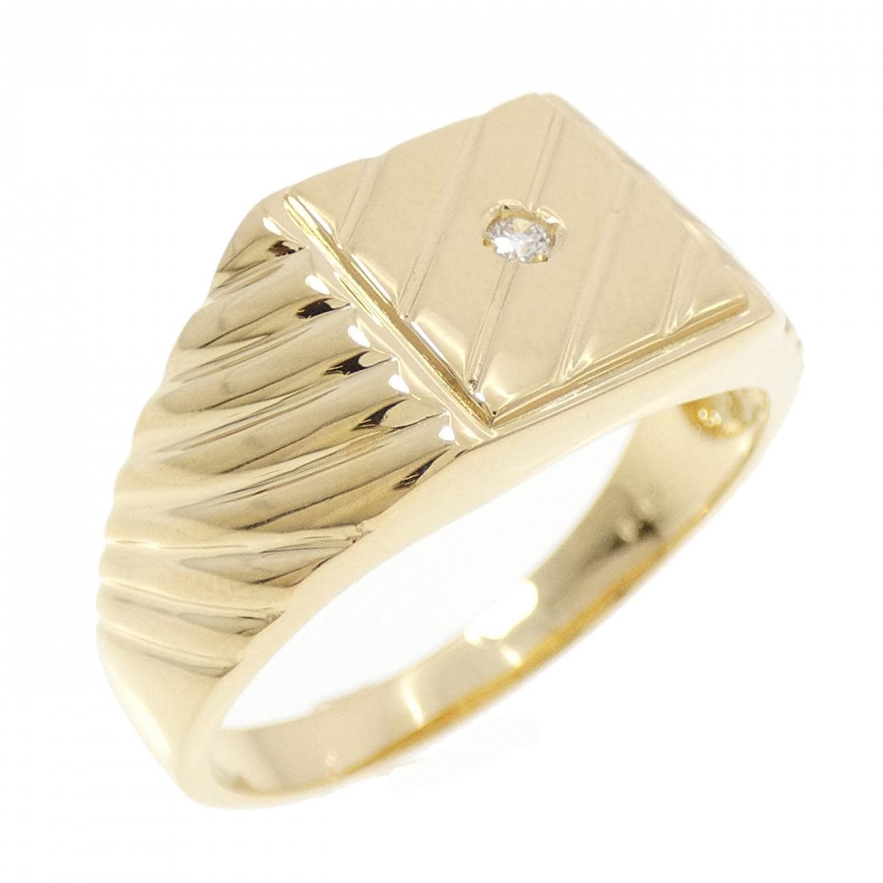 【新品】K18YG ダイヤモンド リング 0.03CT