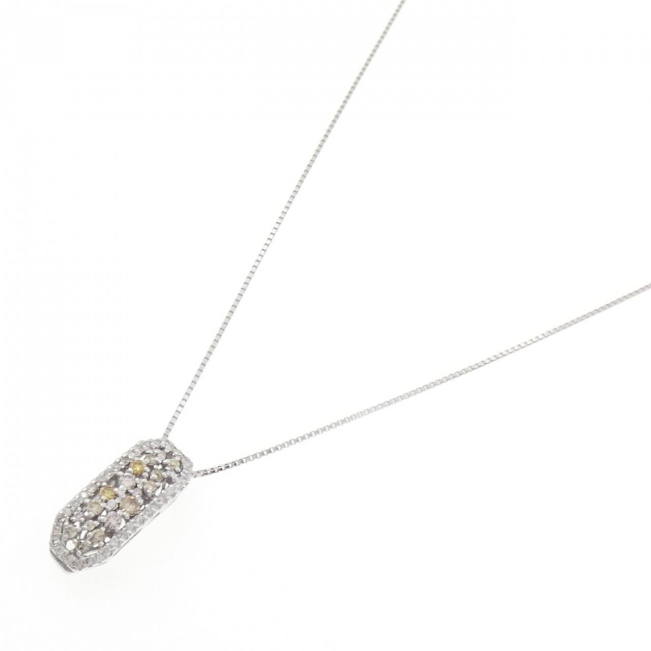 K18WG ダイヤモンド ネックレス 0.50CT