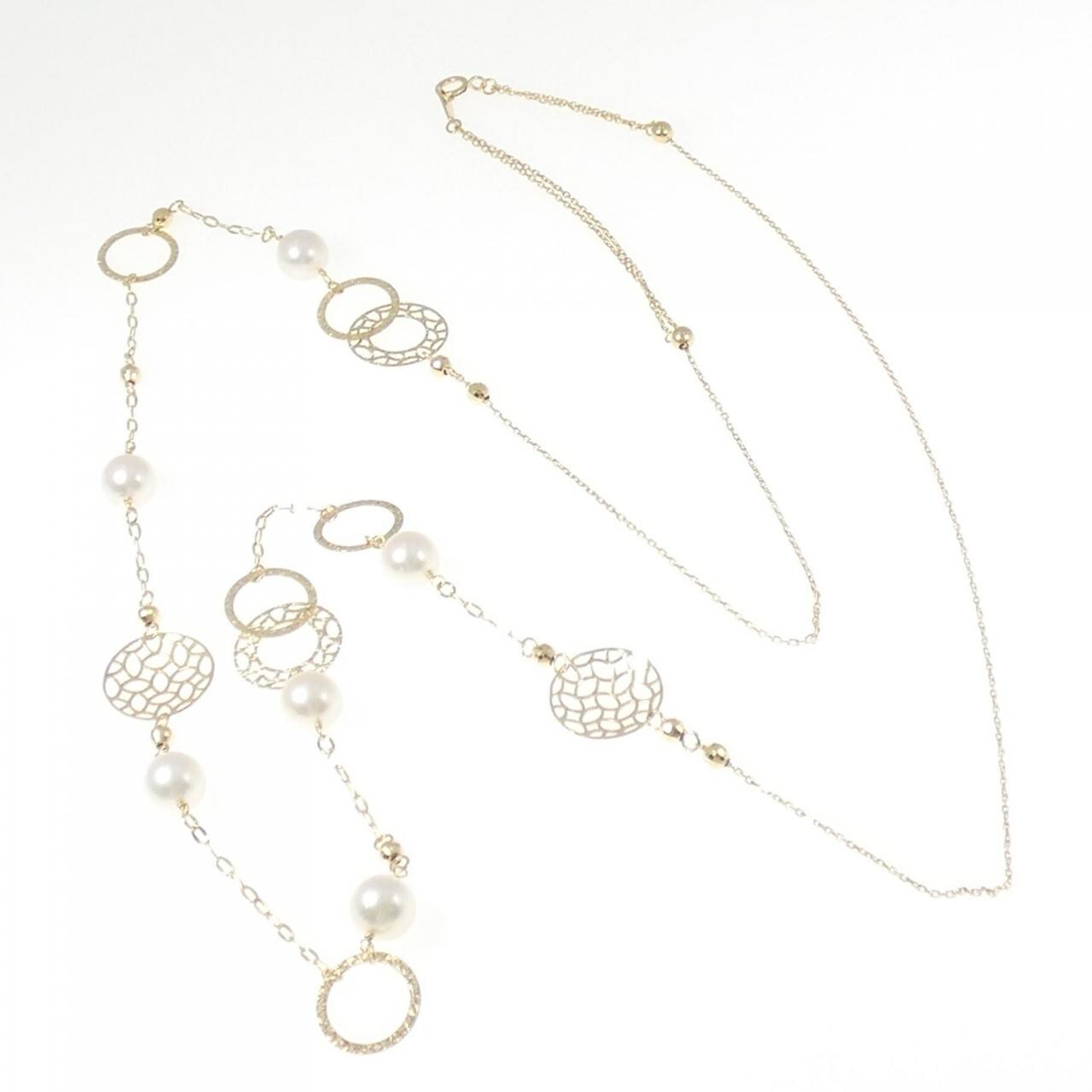 K18YG アコヤパール ネックレス