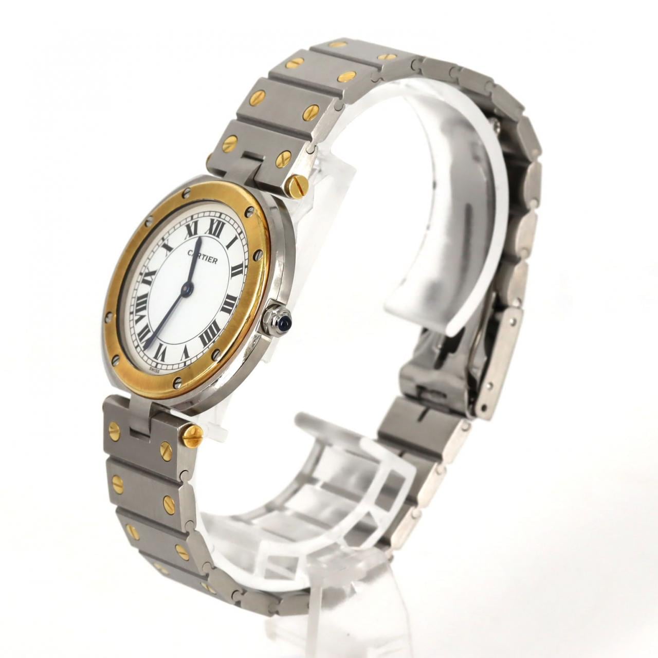 【ノーメンテナンス特価】カルティエ サントスヴァンドームLM YGコンビ 83038288 SSxYG クォーツ