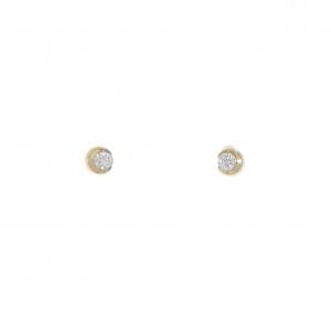 スタージュエリー ムーン セッティング ピアス 0.081CT