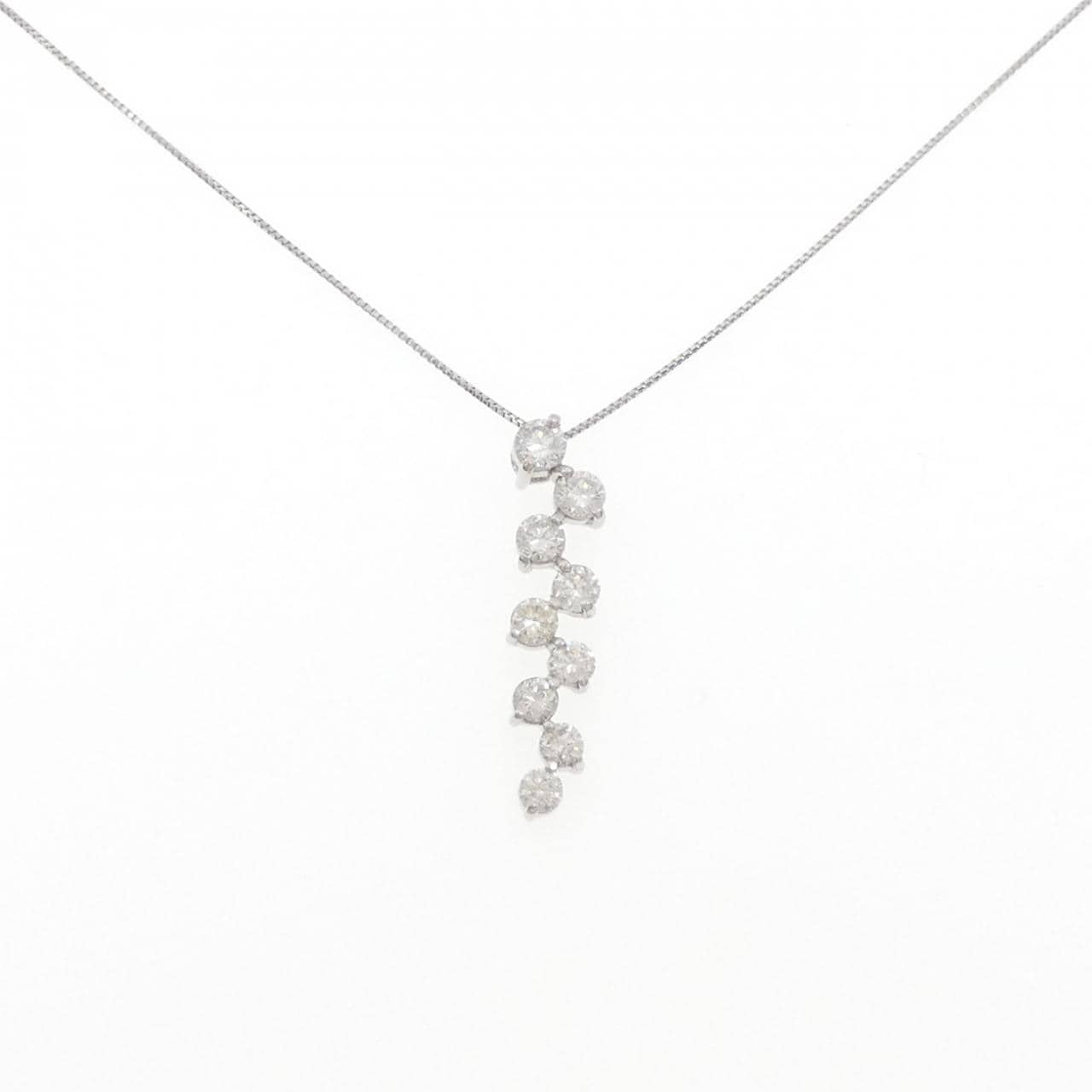 PT950/PT850 ダイヤモンド ネックレス 1.00CT