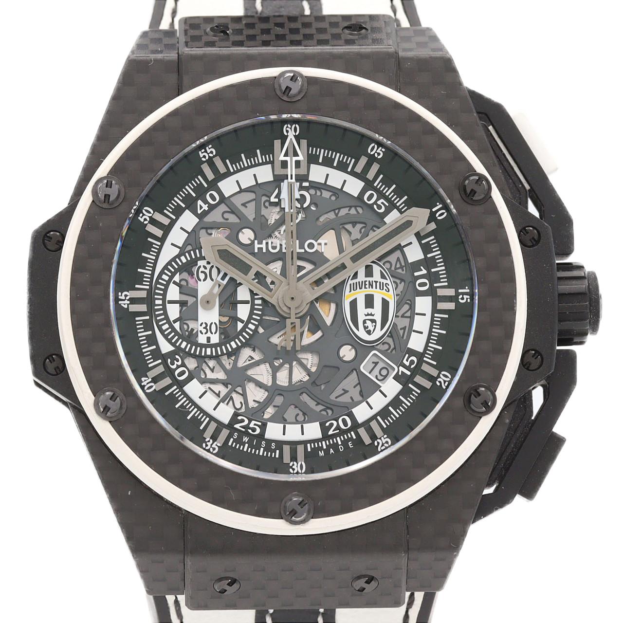 【ノーメンテナンス還元価格】ウブロ キングパワー･ユベントス LIMITED 716.QX.1121.VR.JUV13 カーボン 自動巻