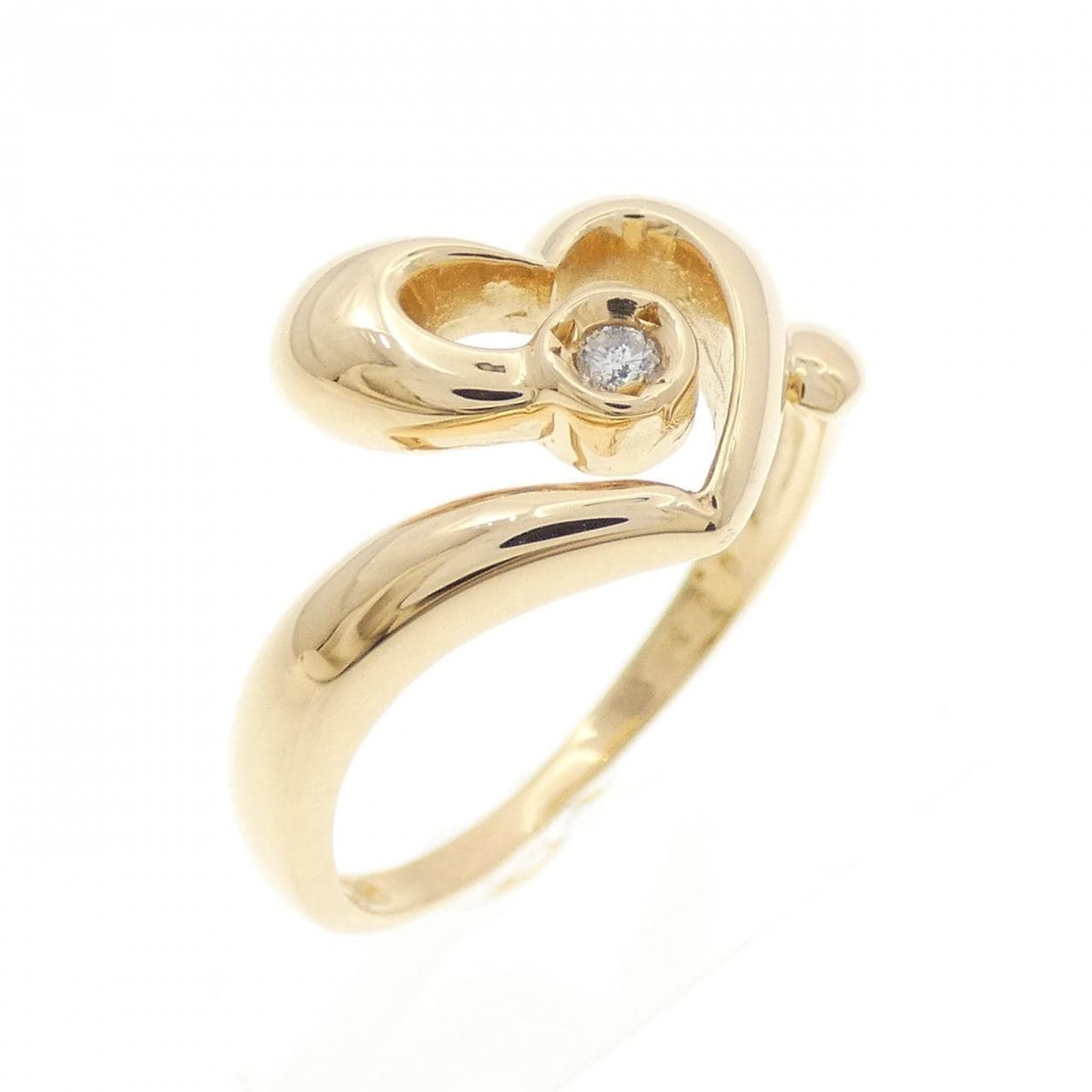 K18YG ダイヤモンド リング 0.03CT
