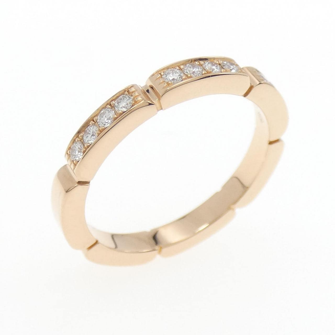 Cartier Maillon panthère half diamond ring