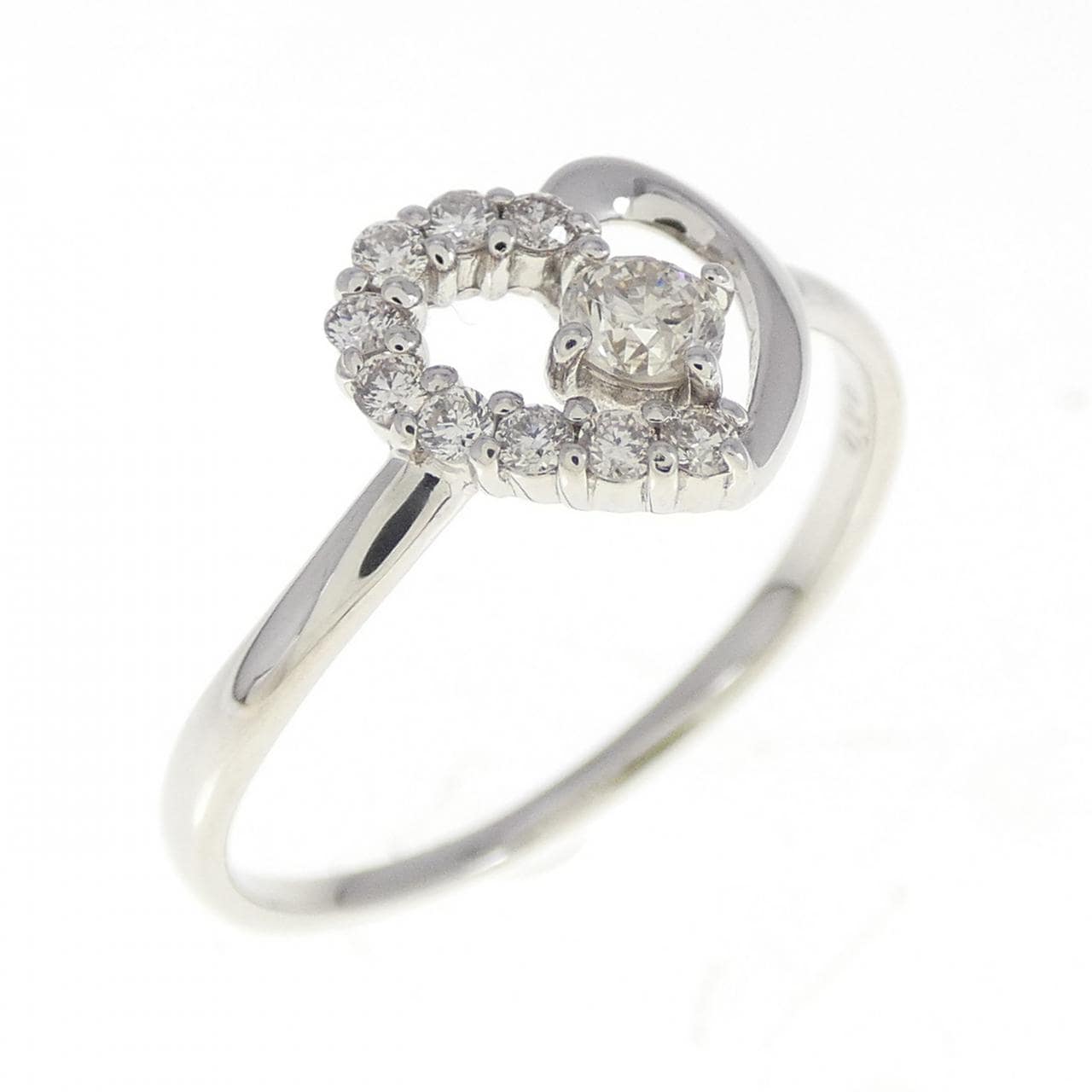 PT900 心形鑽石戒指 0.20CT