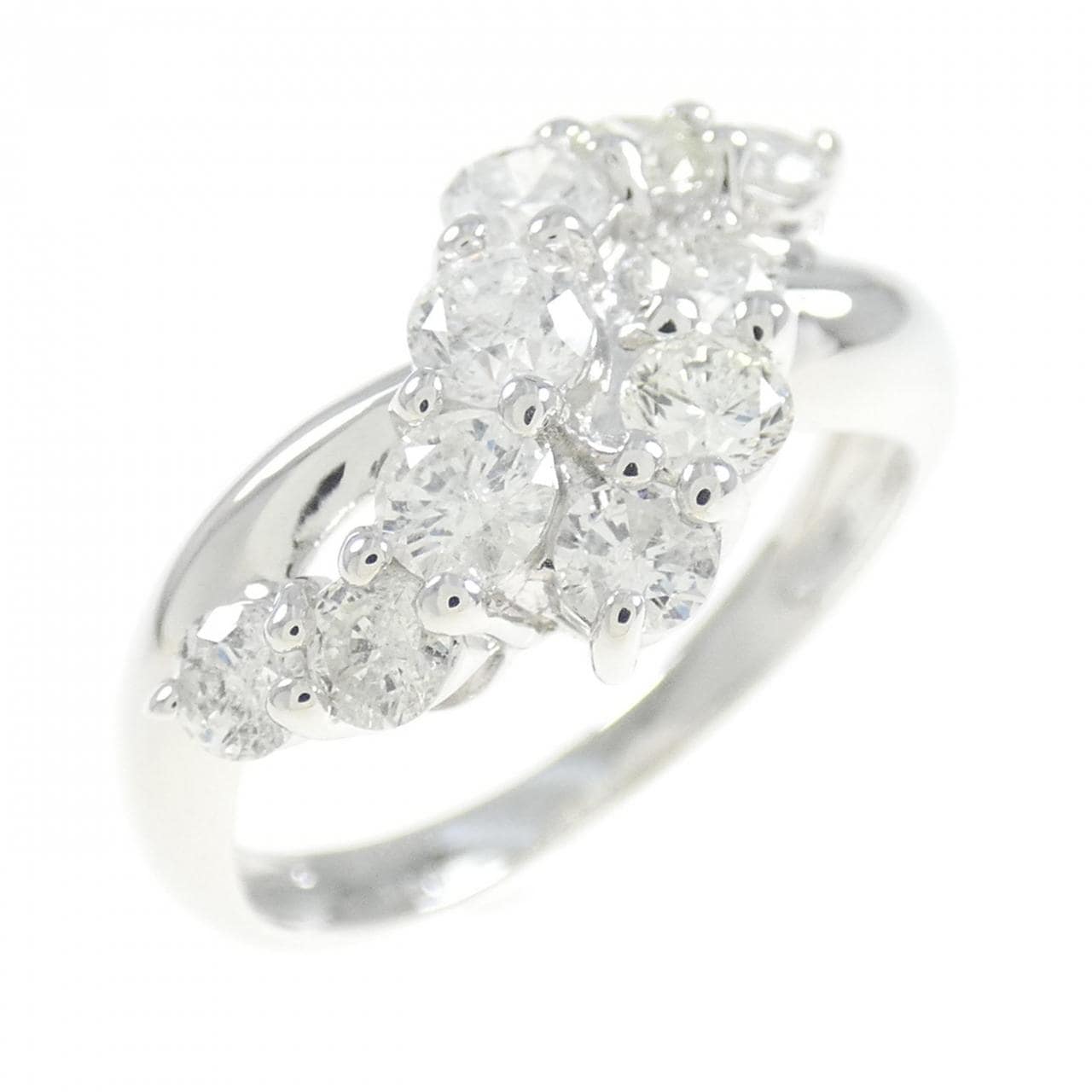 K18WG ダイヤモンド リング 1.00CT