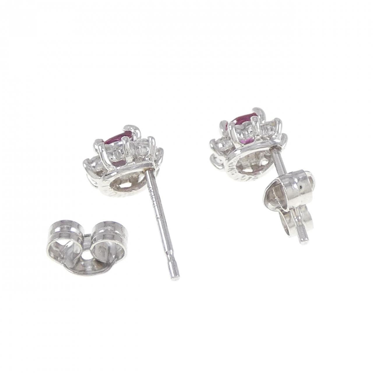 PT红宝石耳钉0.30CT