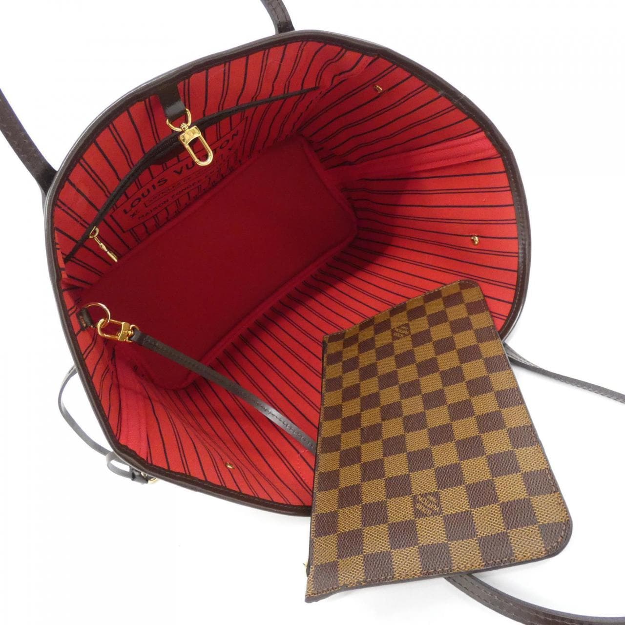 LOUIS VUITTON Damier Neverfull 中號包 N41358