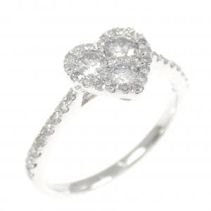 K18WG ハート ダイヤモンド リング 0.50CT