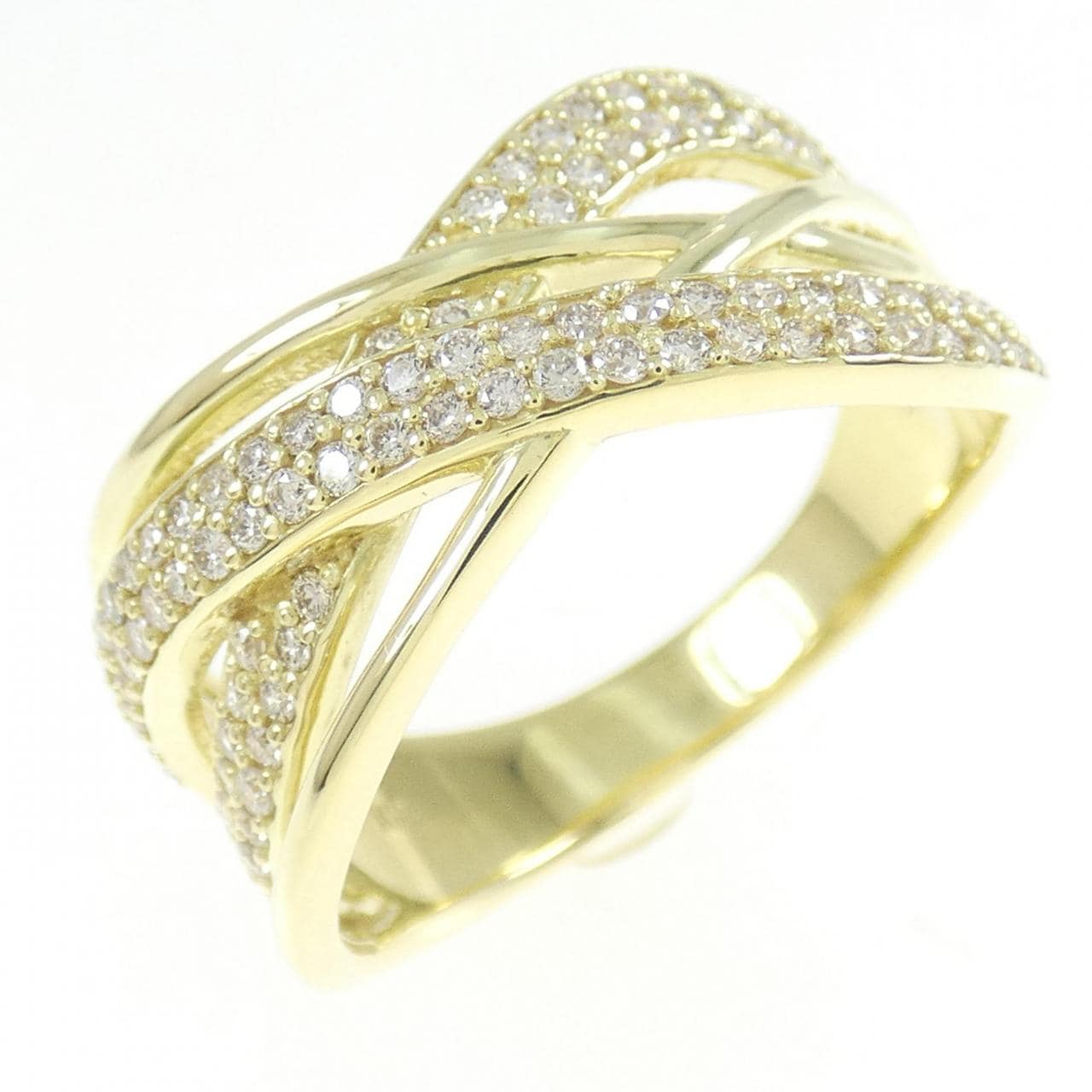 【新品】K18YG ダイヤモンド リング 0.45CT