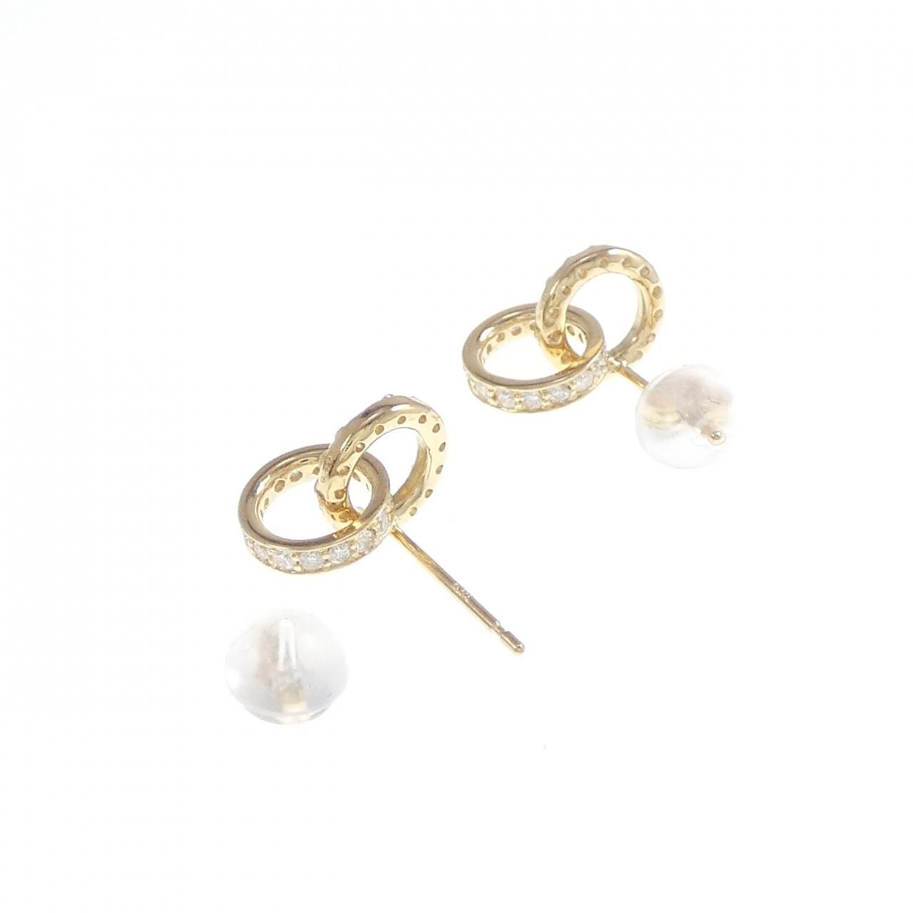 【リメイク】K18YG ダイヤモンド ピアス 0.40CT