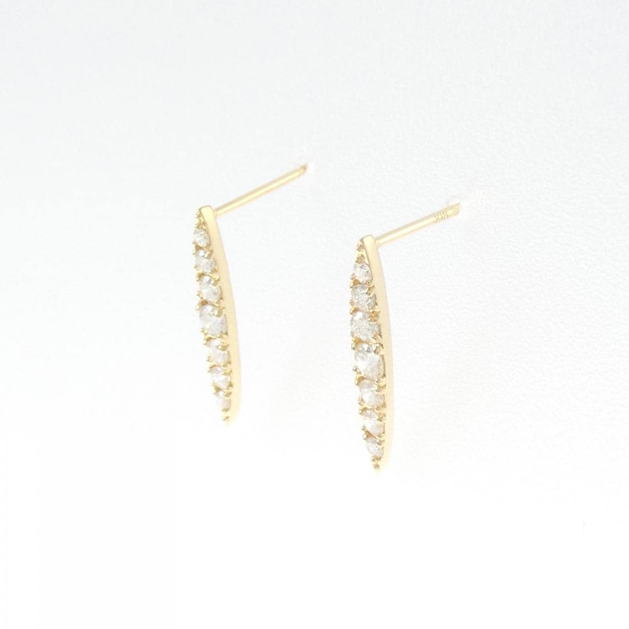 [再加工款] K18YG鑽石耳環0.30CT