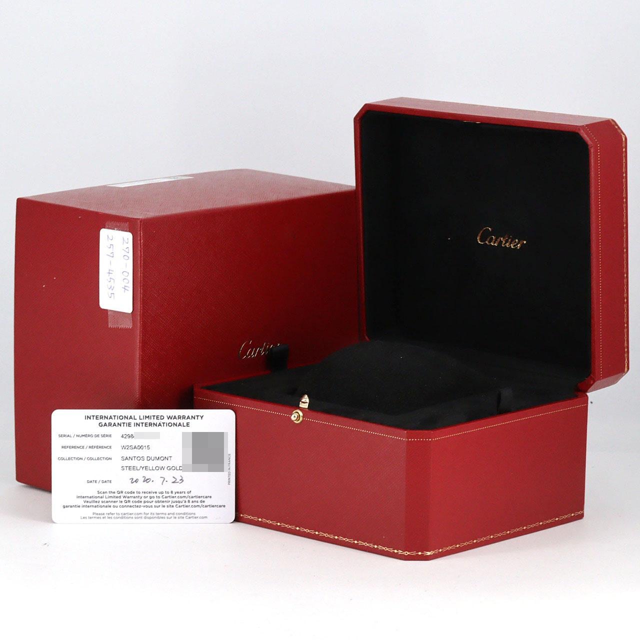 カルティエ サントスデュモンLM コンビ LIMITED W2SA0015 SSxYG 手巻