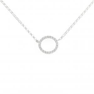 K18WG ダイヤモンド ネックレス 0.21CT