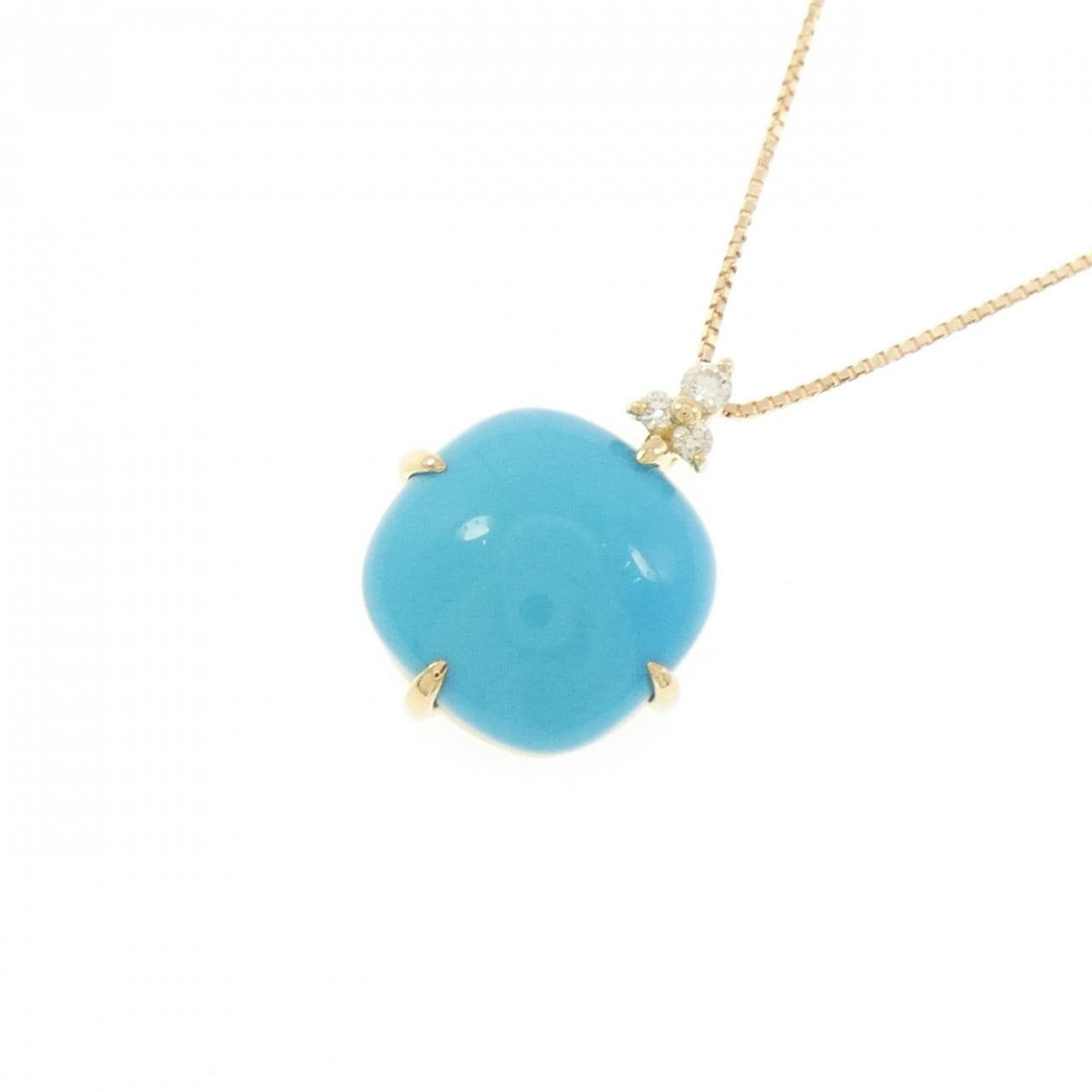 ジーエスティービー ターコイズ ネックレス 6.00CT