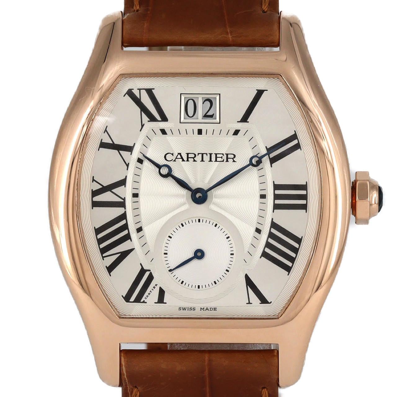 カルティエ トーチュ ラージデイト スモールセコンドXL PG W1556234 PG･RG 手巻