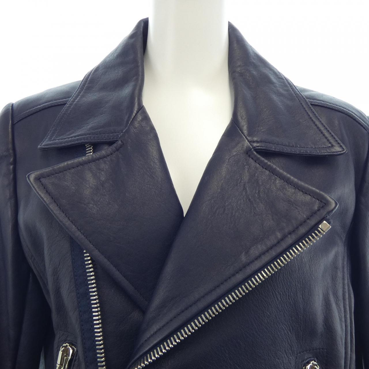 バレンシアガ BALENCIAGA LEATHER 342688 TCH99 レザーライダースジャケット