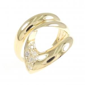 K18YG ダイヤモンド リング 0.04CT